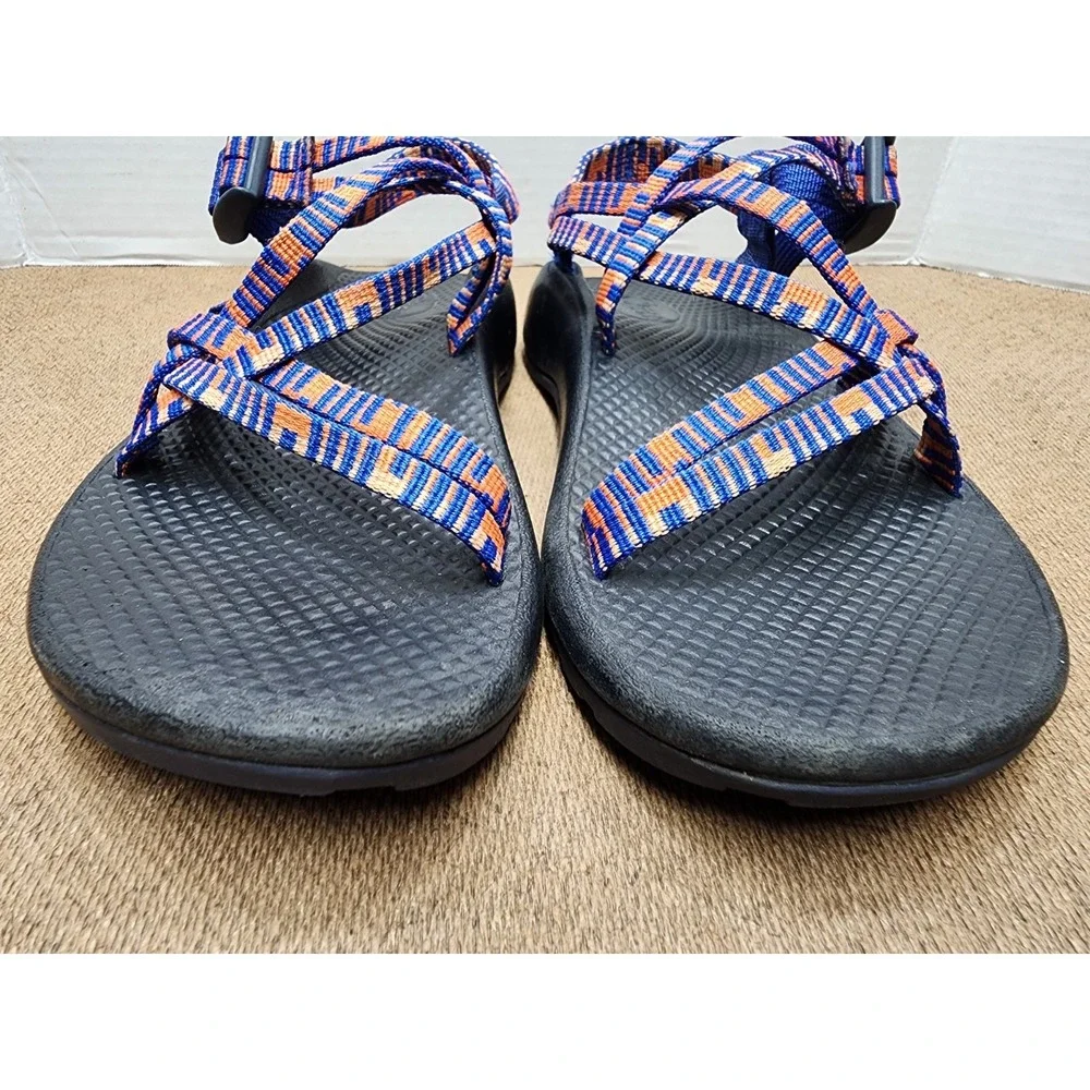 CHACO ZX/1 EcoTread Barrez Royal Canvas Water Sport Sandals Youth Sz. 6